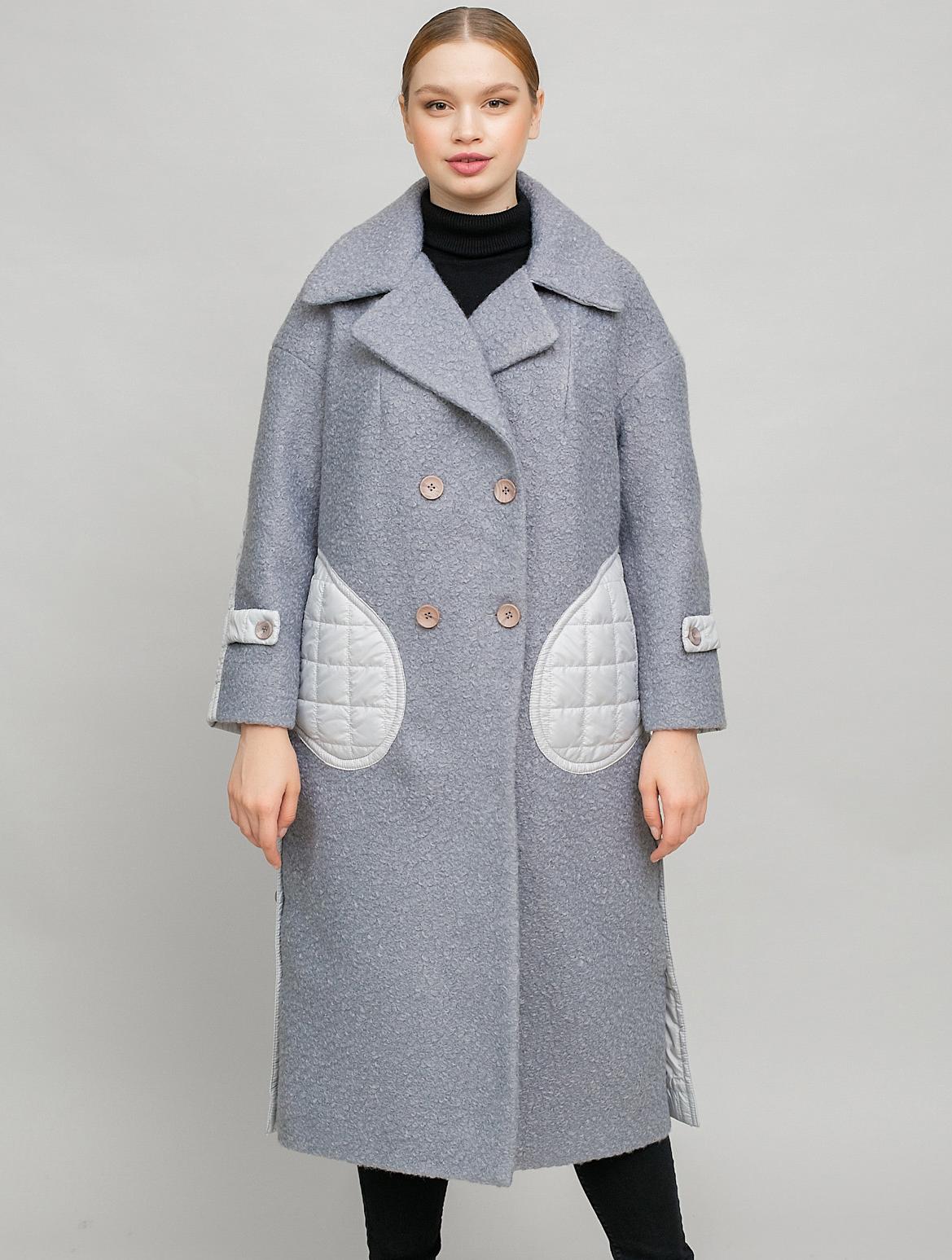 Пальто утепленное комбинированое