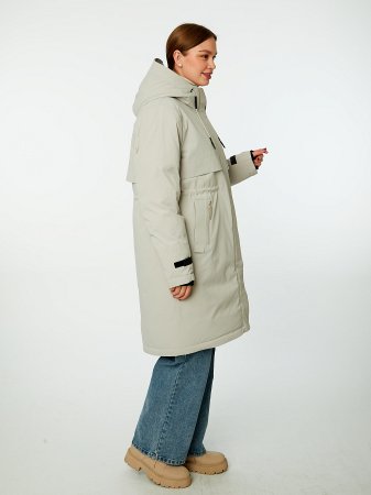 Пуховик женский удлинённый с капюшоном