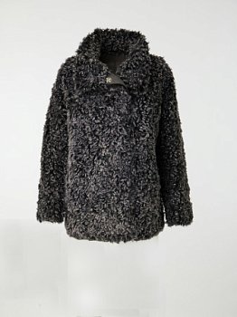 Двухсторонняя экодубленка с воротником стойкой