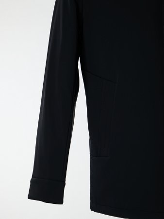 Удлиненный пуховик с капюшоном