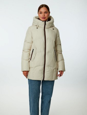 Пуховик женский с капюшоном 
