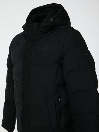 Пуховик мужской стёганый с капюшоном