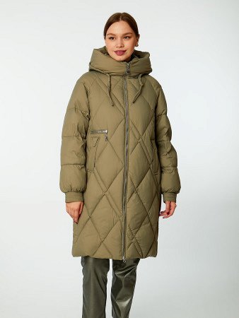 Пуховик стёганый с капюшоном