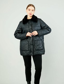 Куртка женская стёганая с отложным воротником