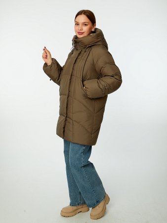 Пуховик стёганый с капюшоном