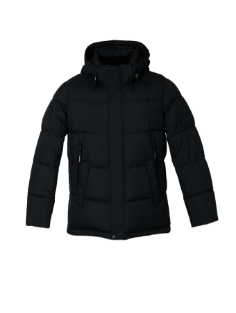 Пуховик мужской стёганый с капюшоном