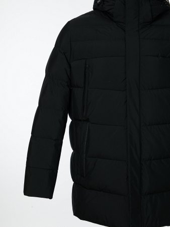 Пуховик мужской стёганый с капюшоном