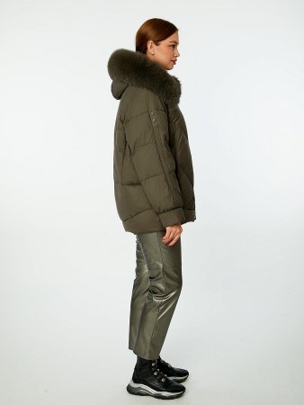 Пуховик стёганый с капюшоном