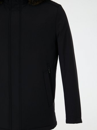 Мужской пуховик с капюшоном