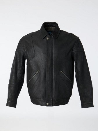 Стильный бомбер из натуральной кожи