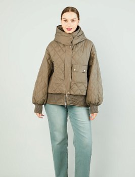 Куртка женская с капюшоном укороченная