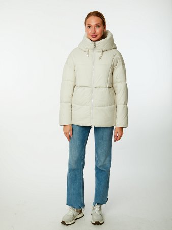 Пуховик женский стёганый с капюшоном