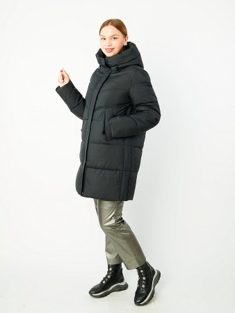 Пуховик женский стёганый с капюшоном