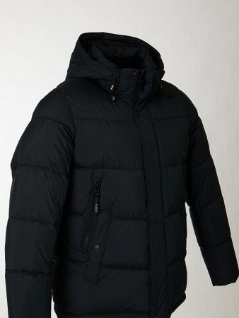Пуховик мужской стёганый с капюшоном
