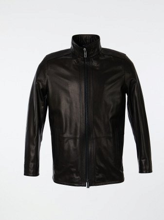 Полупальто мужское из натуральной кожи  
