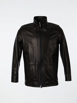 Полупальто мужское из натуральной кожи  