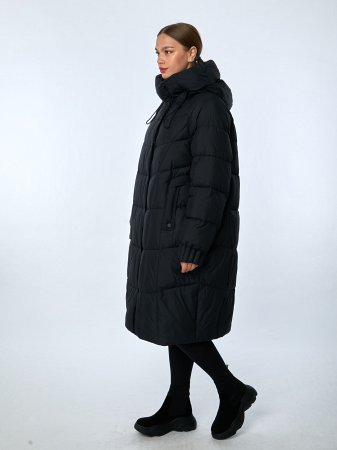 Пуховик женский удлинённый с капюшоном