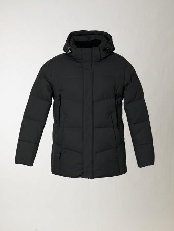 Пуховик мужской стёганый с капюшоном