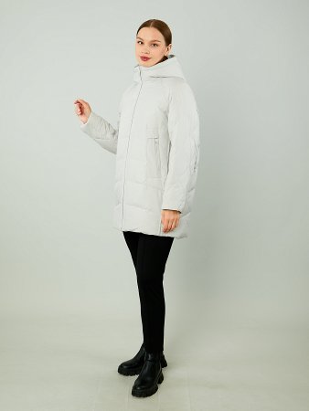Куртка женская удлинённая с капюшоном