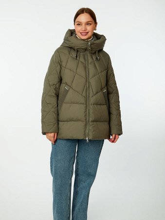 Пуховик стёганый с капюшоном