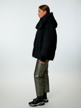 Пуховик женский стёганый с капюшоном