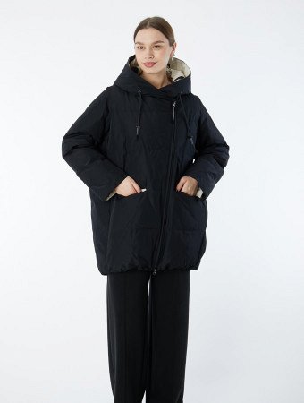 Утепленная куртка с капюшоном