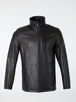 Утепленная куртка из натуральной кожи