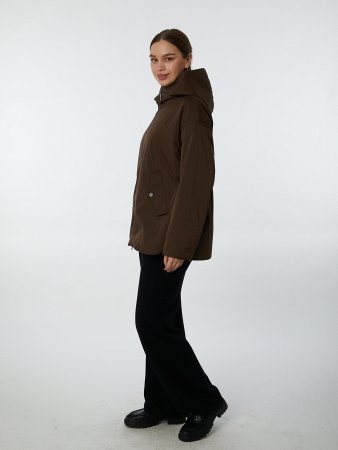 Куртка рубашка с капюшоном на синтепоне