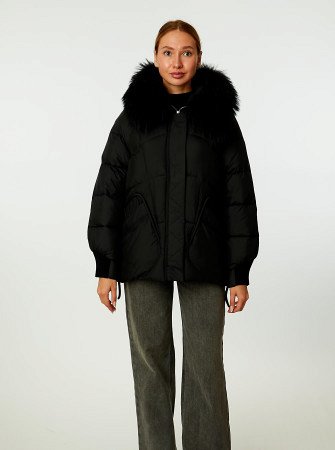 Пуховик стёганый с капюшоном