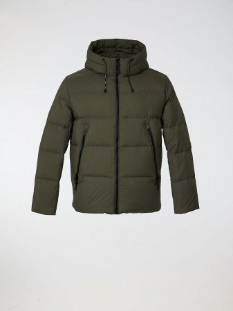 Пуховик мужской с капюшоном на пуху