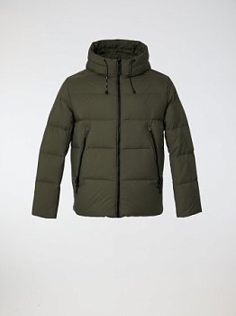 Пуховик мужской с капюшоном на пуху