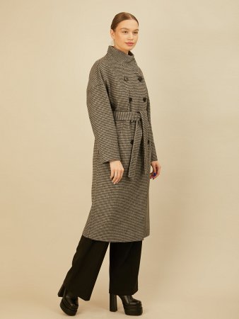 Удлинённое пальто с поясом