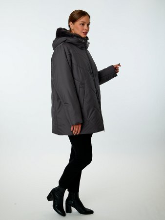 Пуховик женский стёганый с капюшоном