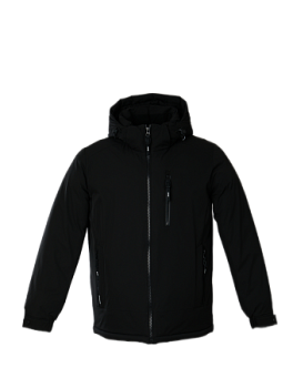 Пуховик мужской укороченный с капюшоном