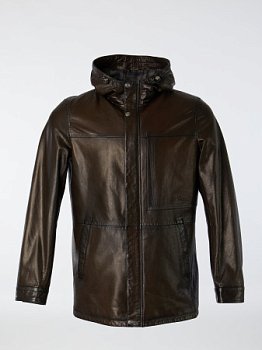 Удлиненная куртка с капюшоном