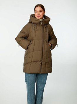 Пуховик стёганый с капюшоном