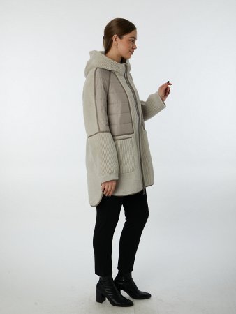 Комбинированная экодубленка с капюшоном