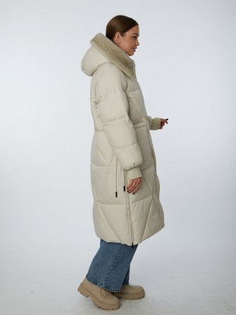Пуховик женский с капюшоном удлинённый