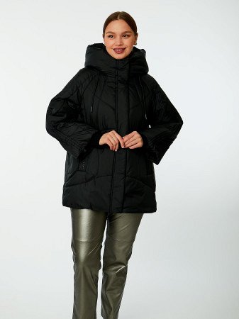 Пуховик женский стёганый с капюшоном