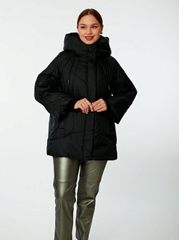 Пуховик женский стёганый с капюшоном