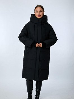 Пуховик женский стёганый с капюшоном