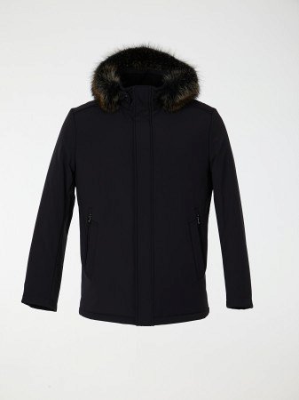 Мужской пуховик с капюшоном