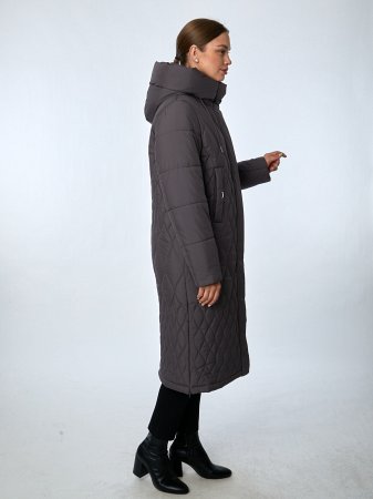 Пуховик женский удлинённый с капюшоном