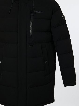 Пуховик стёганый с капюшоном