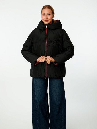 Пуховик женский стёганый с капюшоном