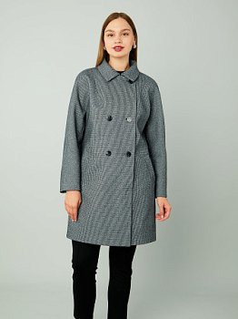 Пальто женское укороченное с поясом