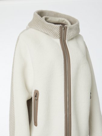 Двусторонняя экодубленка с капюшоном