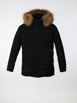 Пуховик стёганый с капюшоном