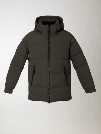 Пуховик мужской стёганый с капюшоном