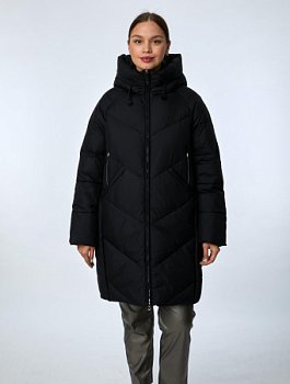 Пуховик стёганый с капюшоном
